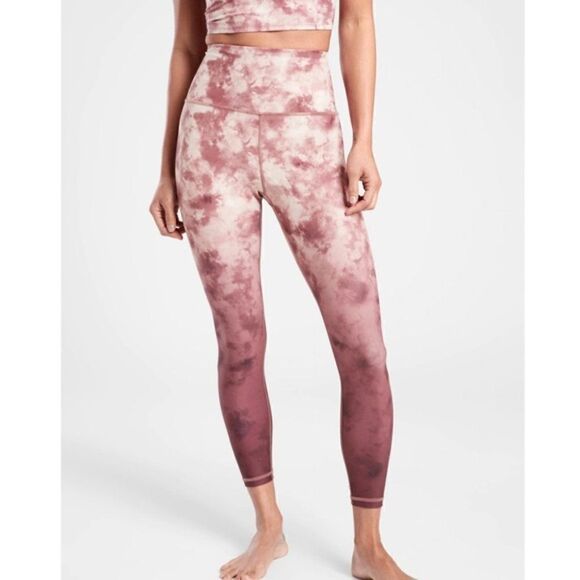 NWT Athleta Elation Printed Pink Ombre 7/8 Tight 1X - Picture 3 of 3